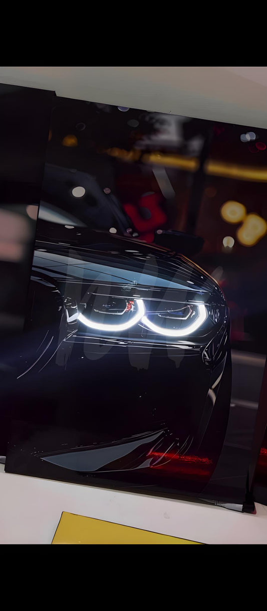 BMW M4 Front LED Neon Poster | 3D LED Neon Poster under 1999