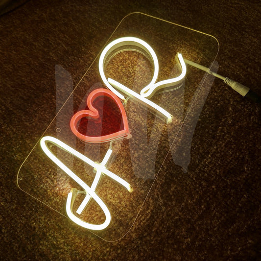 Single Name Couple Initials Custom Neon Sign | Letters limit 1-6 | Under 1499