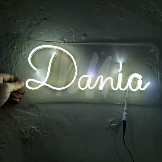 Single Name Dania Custom Neon Sign | Letters limit 1-6 | Under 1499